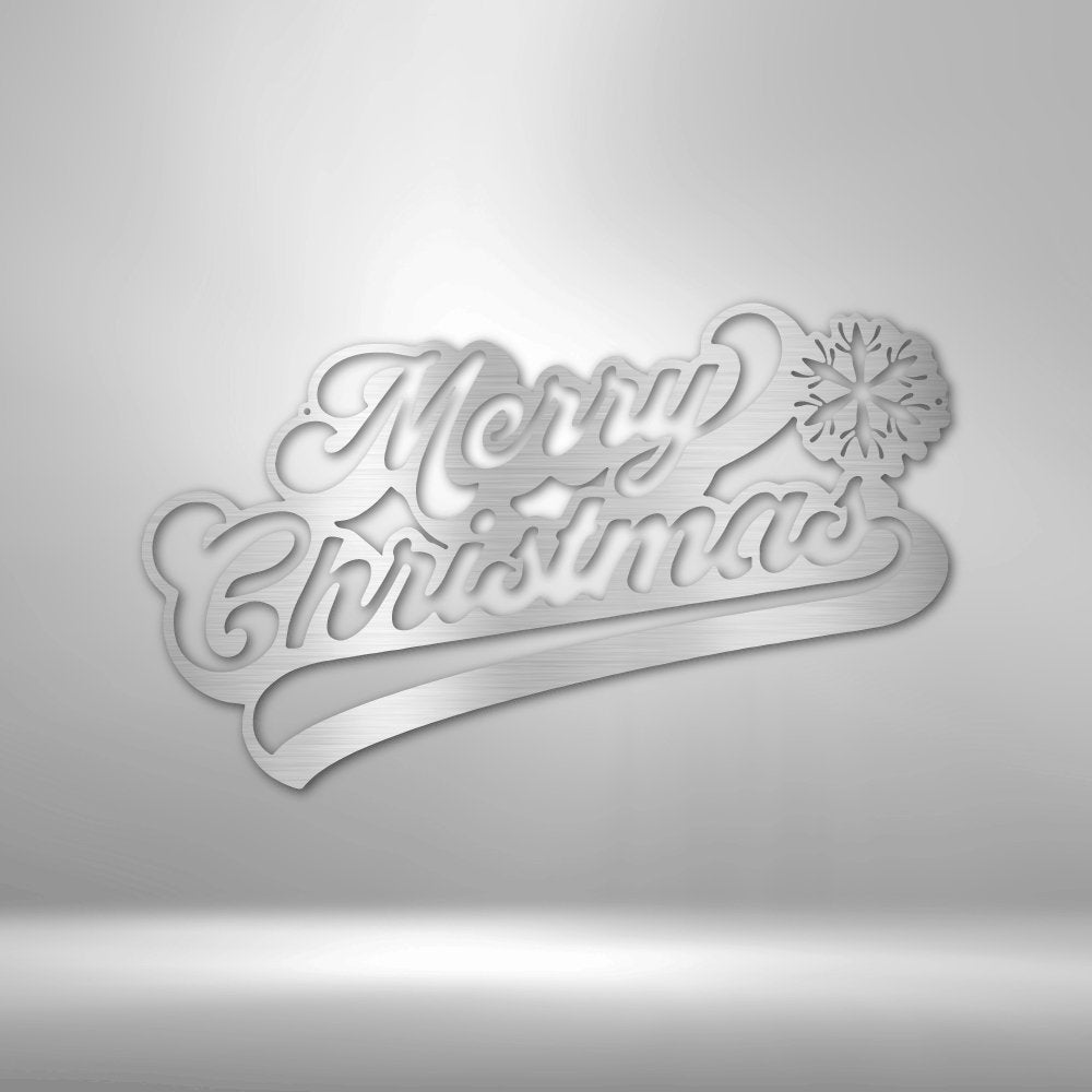 Merry Christmas Quote - Steel SignCustomly Gifts