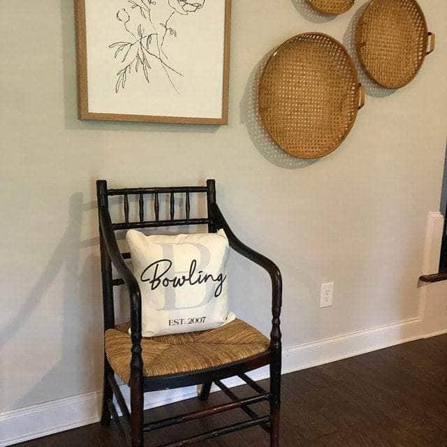 Monogram Family Name v1 Personalized Throw PillowCustomly Gifts