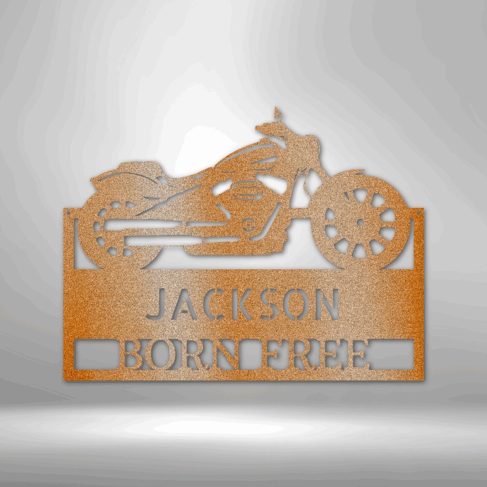 Moto Shop Personalized Name Text Steel SignCustomly Gifts