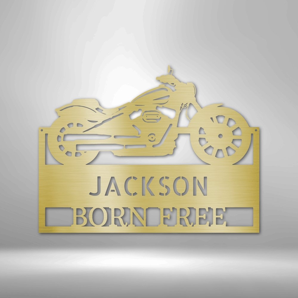 Moto Shop Personalized Name Text Steel SignCustomly Gifts