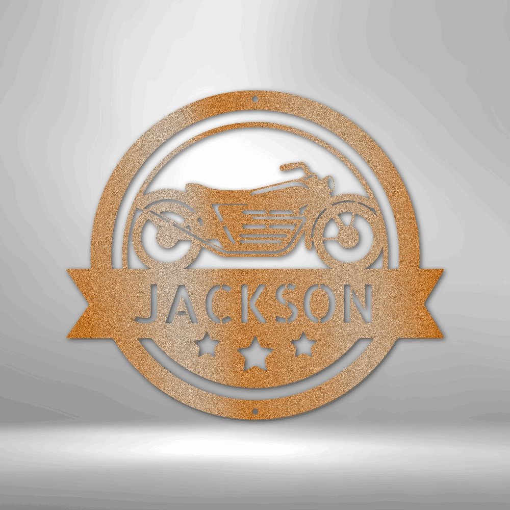 Motorcycle Specialist Personalized Name Text Steel SignCustomly Gifts