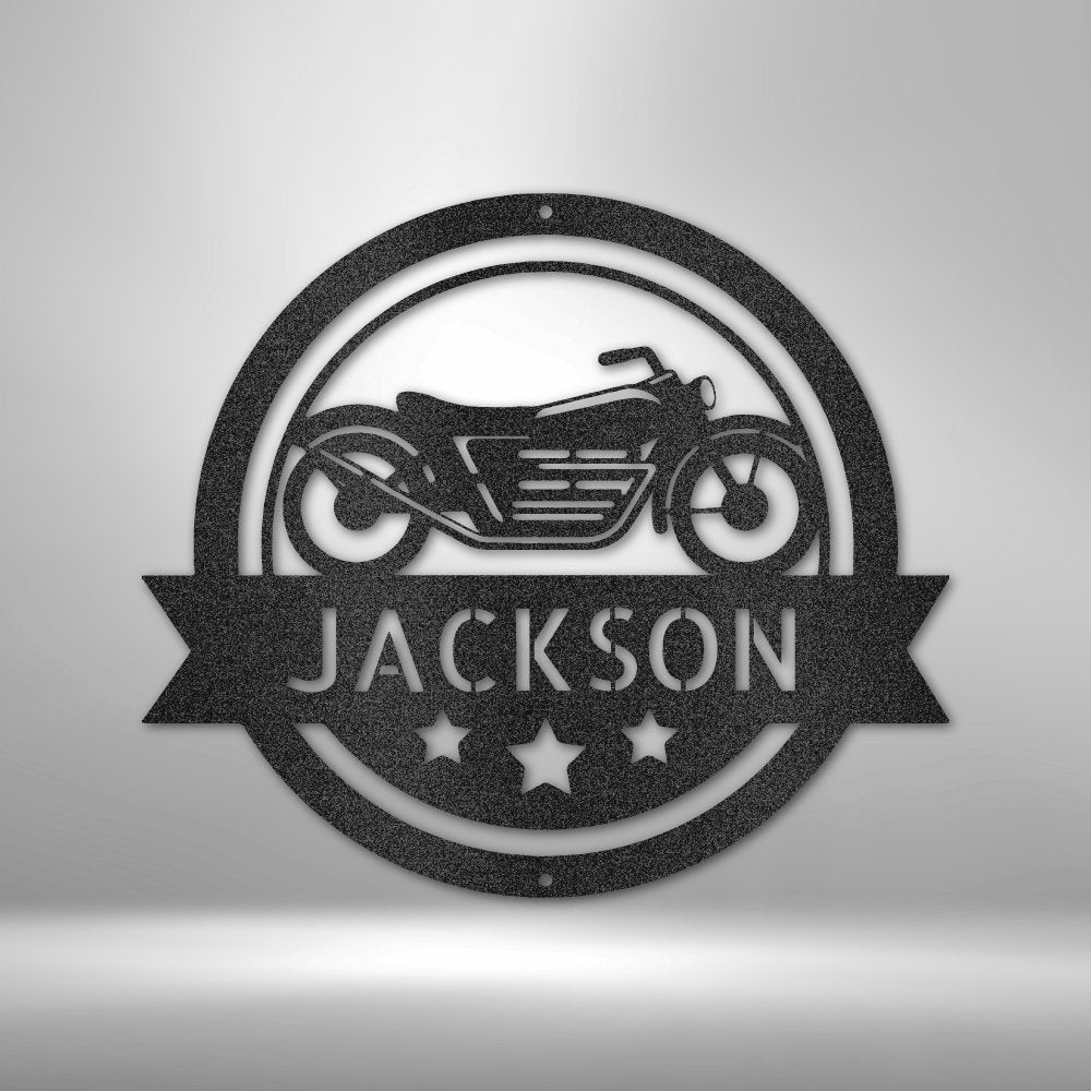 Motorcycle Specialist Personalized Name Text Steel SignCustomly Gifts