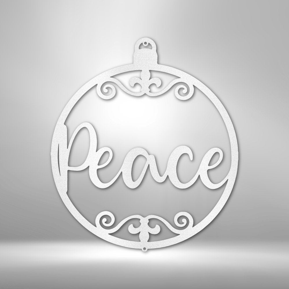 Peace Ornament - Steel SignCustomly Gifts