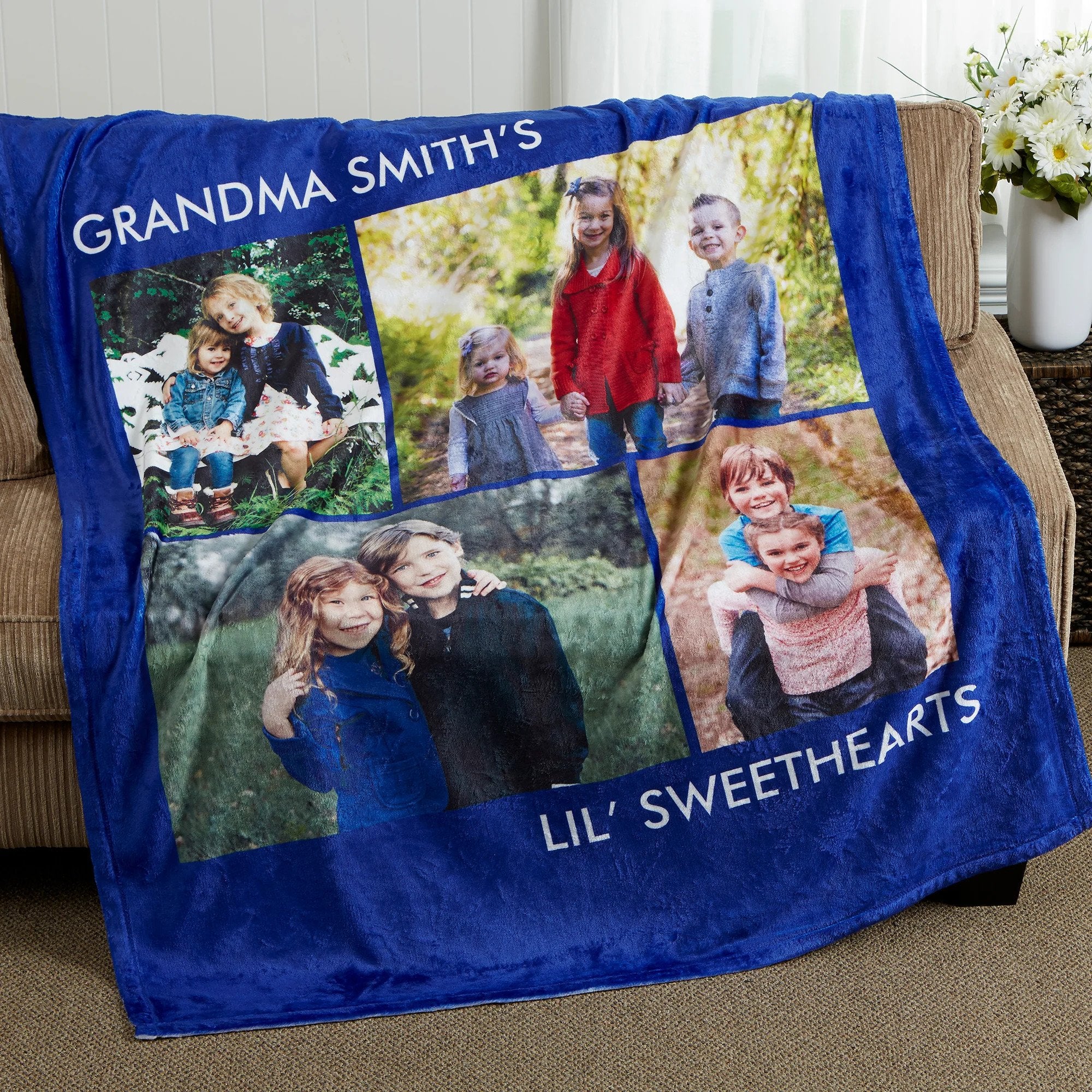 Picture Perfect Personalized Plush Fleece Photo BlanketCustomly Gifts