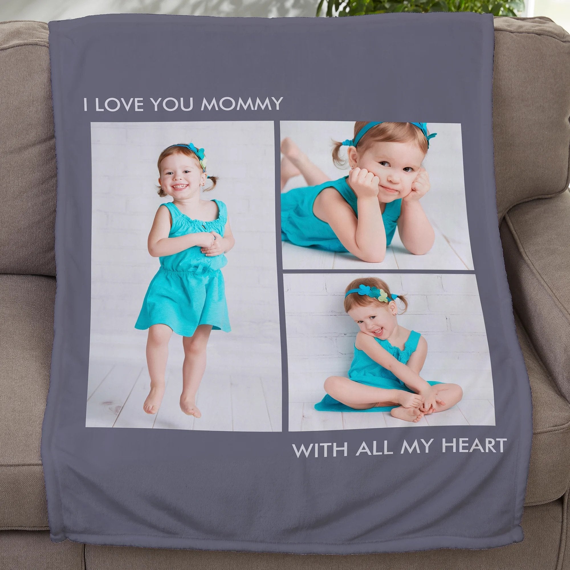 Picture Perfect Personalized Plush Fleece Photo BlanketCustomly Gifts