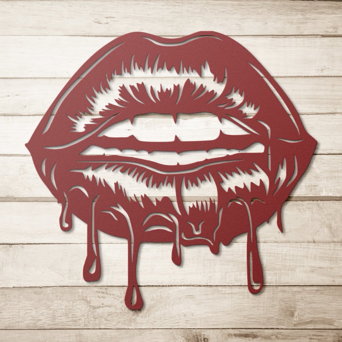 Pop Art Dripping Lips Steel Metal Sign Wall ArtCustomly Gifts