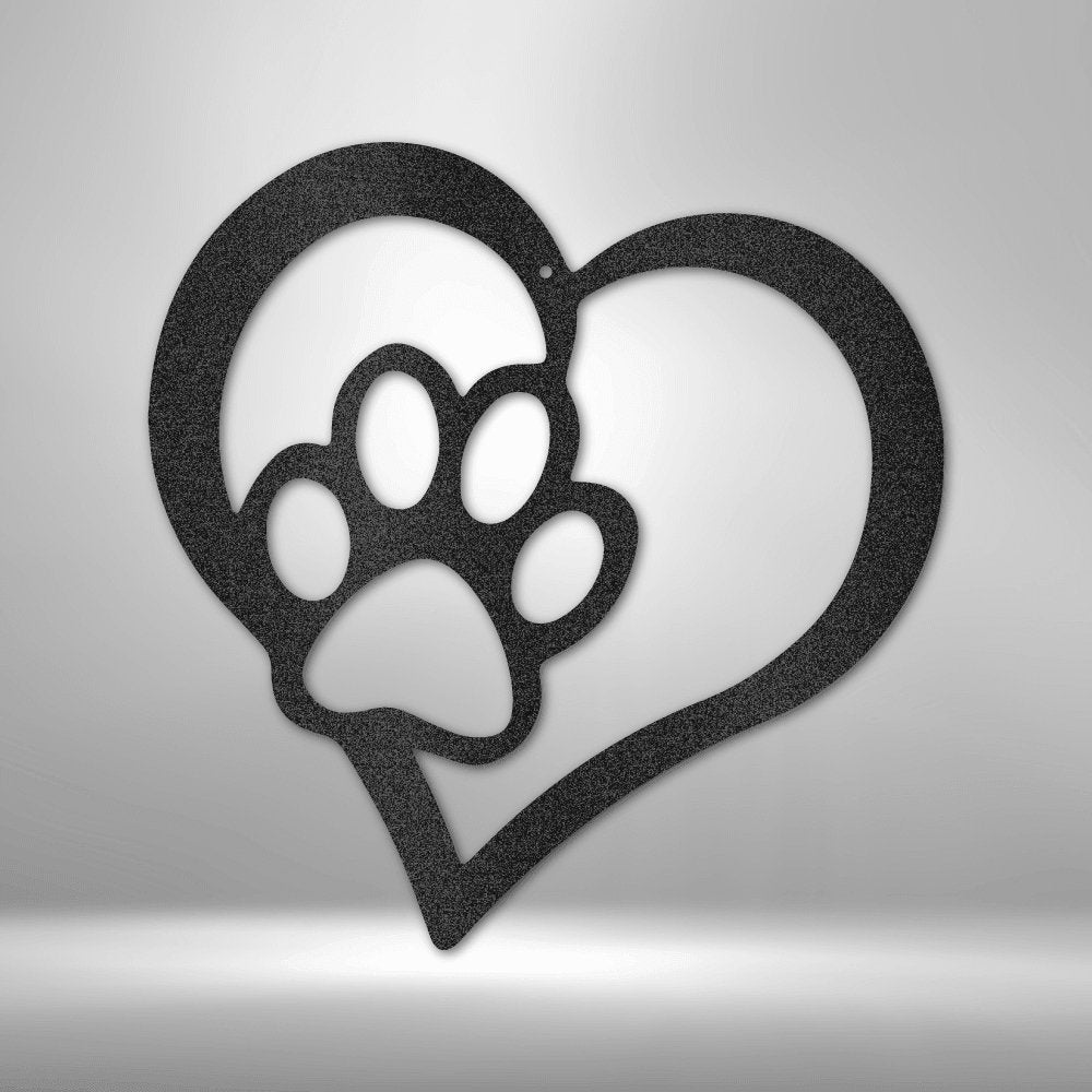 Metal paw clearance print wall art