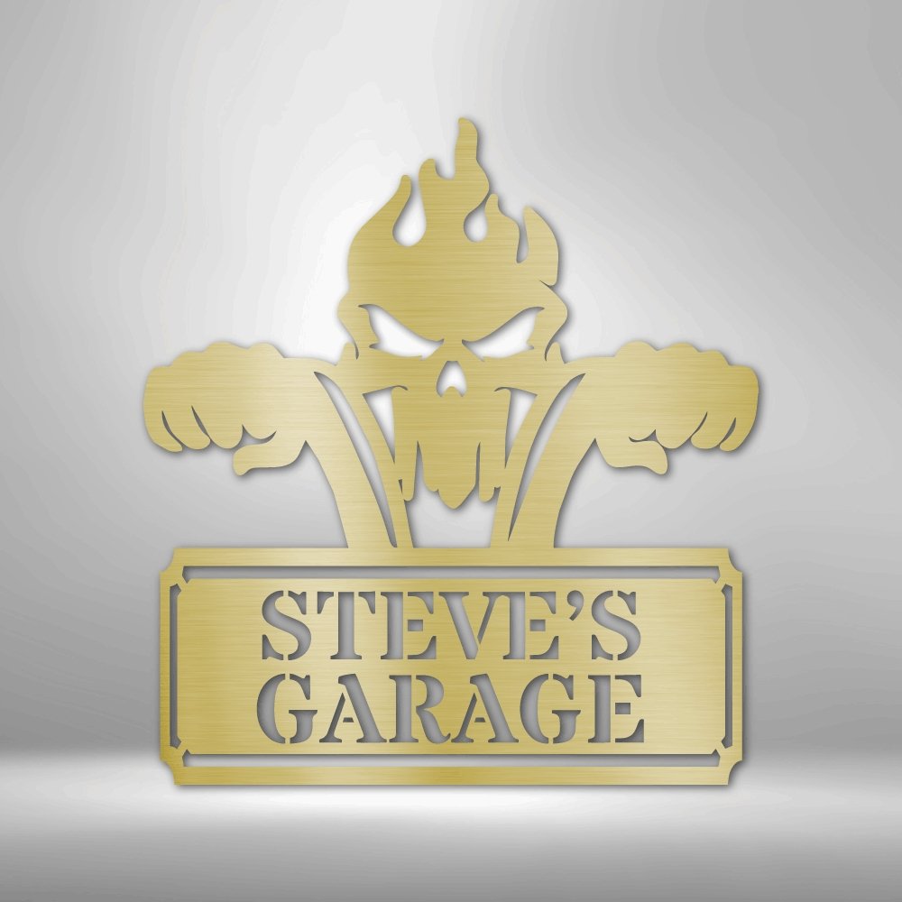 Rough Ride Personalized Name Text Steel SignCustomly Gifts