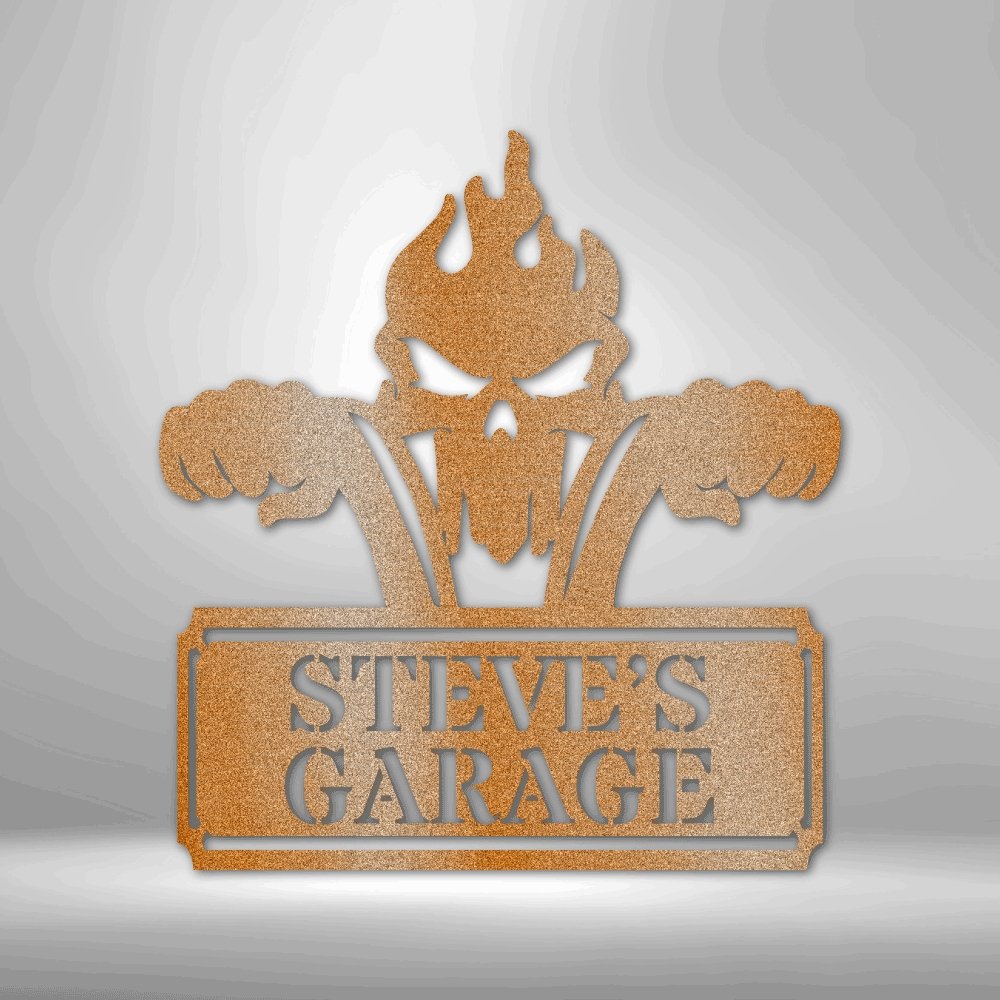 Rough Ride Personalized Name Text Steel SignCustomly Gifts