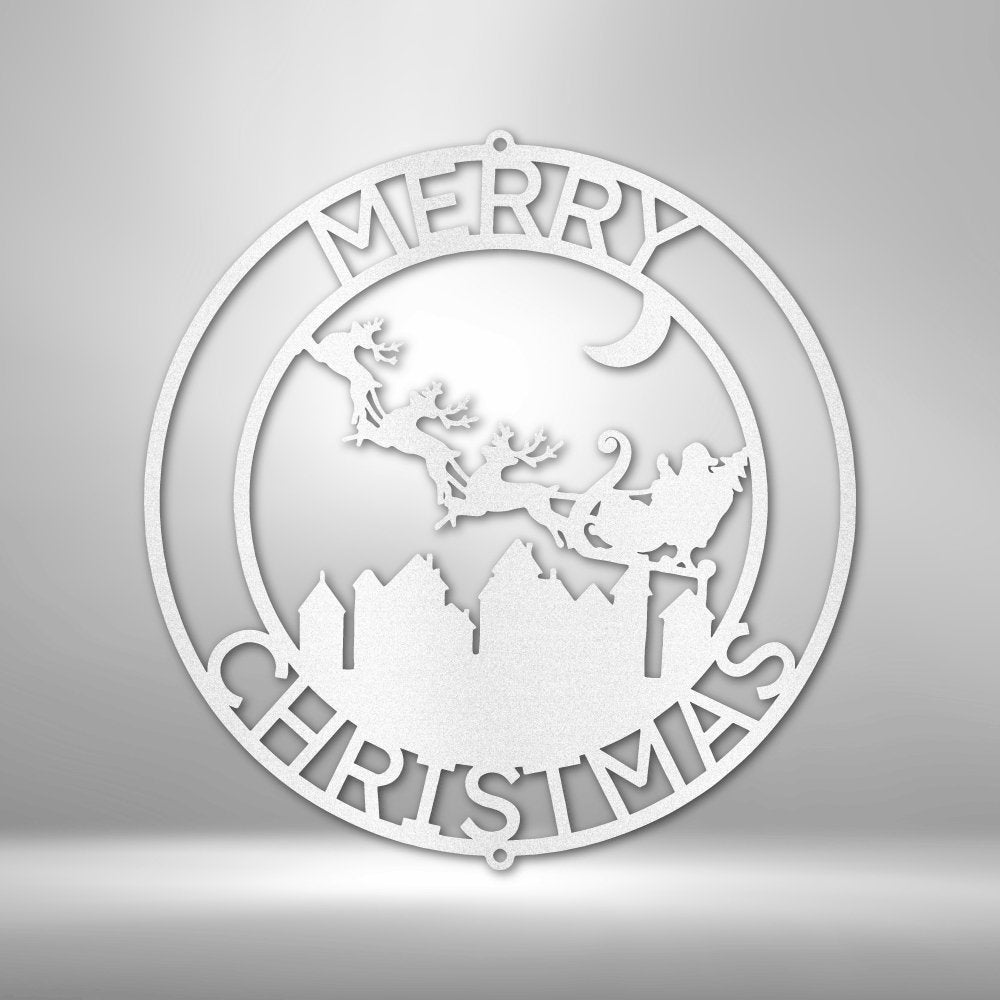 Santa's Delivery Personalized Text Steel SignCustomly Gifts
