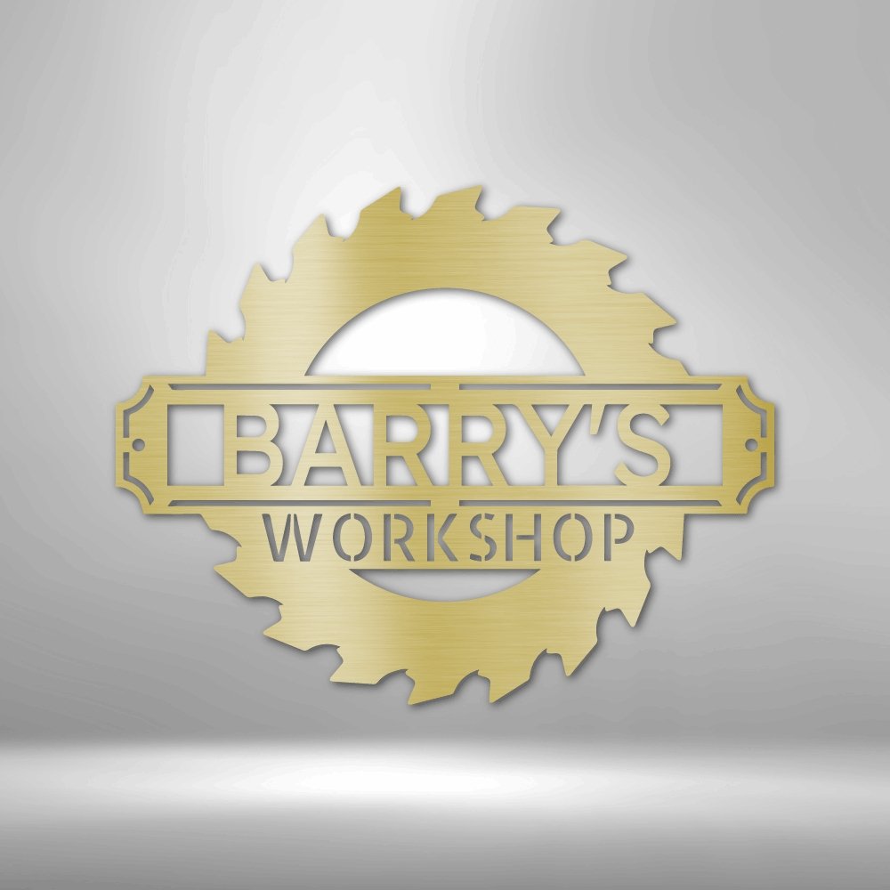 Sawmill Personalized Name Text Steel SignCustomly Gifts