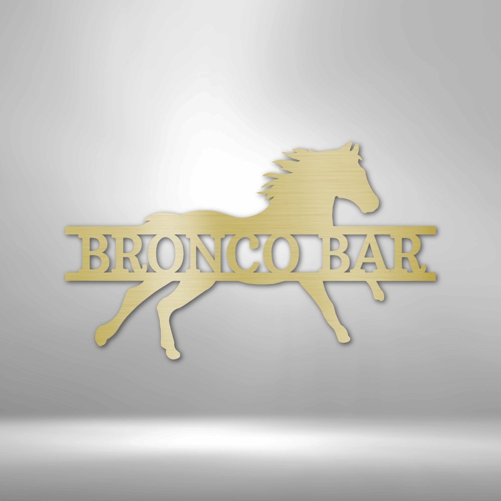 Sprinting Horse Personalized Steel SignCustomly Gifts
