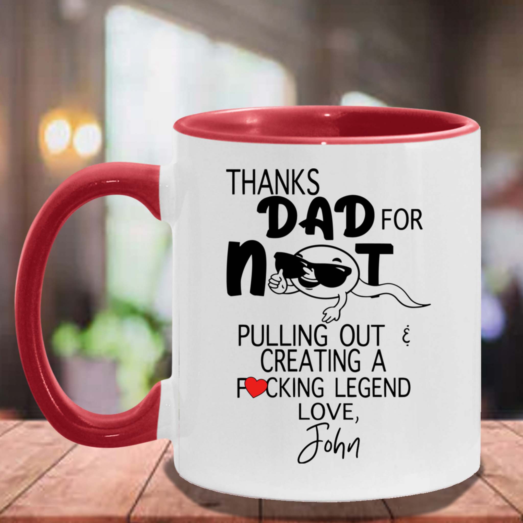 Thanks Dad For Not Pulling Out Personalized Coffee MugCustomly Gifts