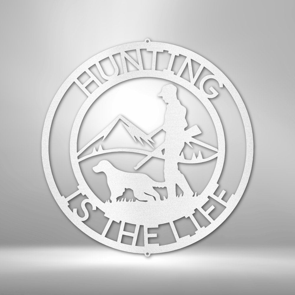 The Hunter Personalized Text Steel signCustomly Gifts