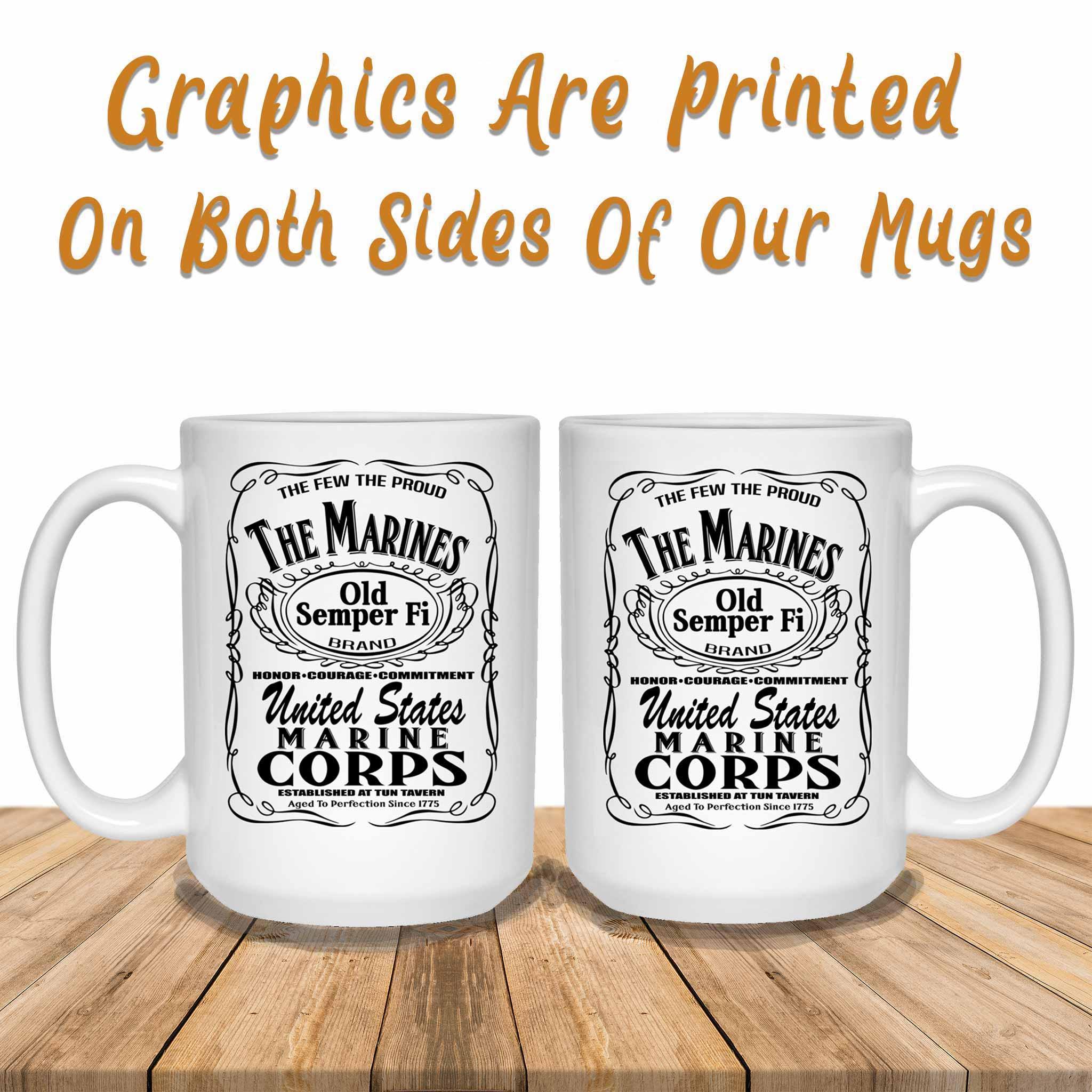 The Marine Corps Aged To Perfection Military Themed White Coffee MugsCustomly Gifts