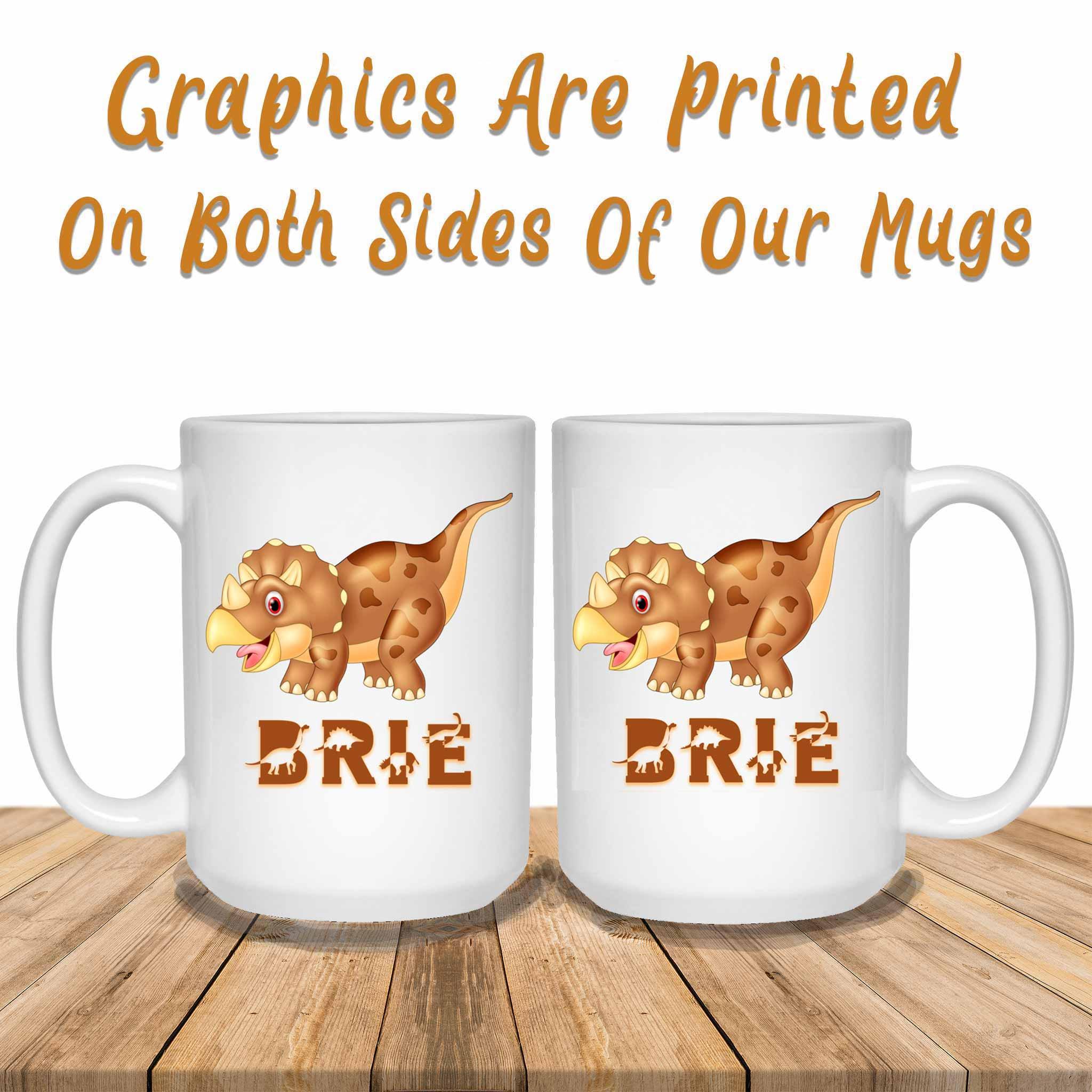 Triceratops Cartoon Dinosaur Custom Personalized Kids Themed MugsCustomly Gifts