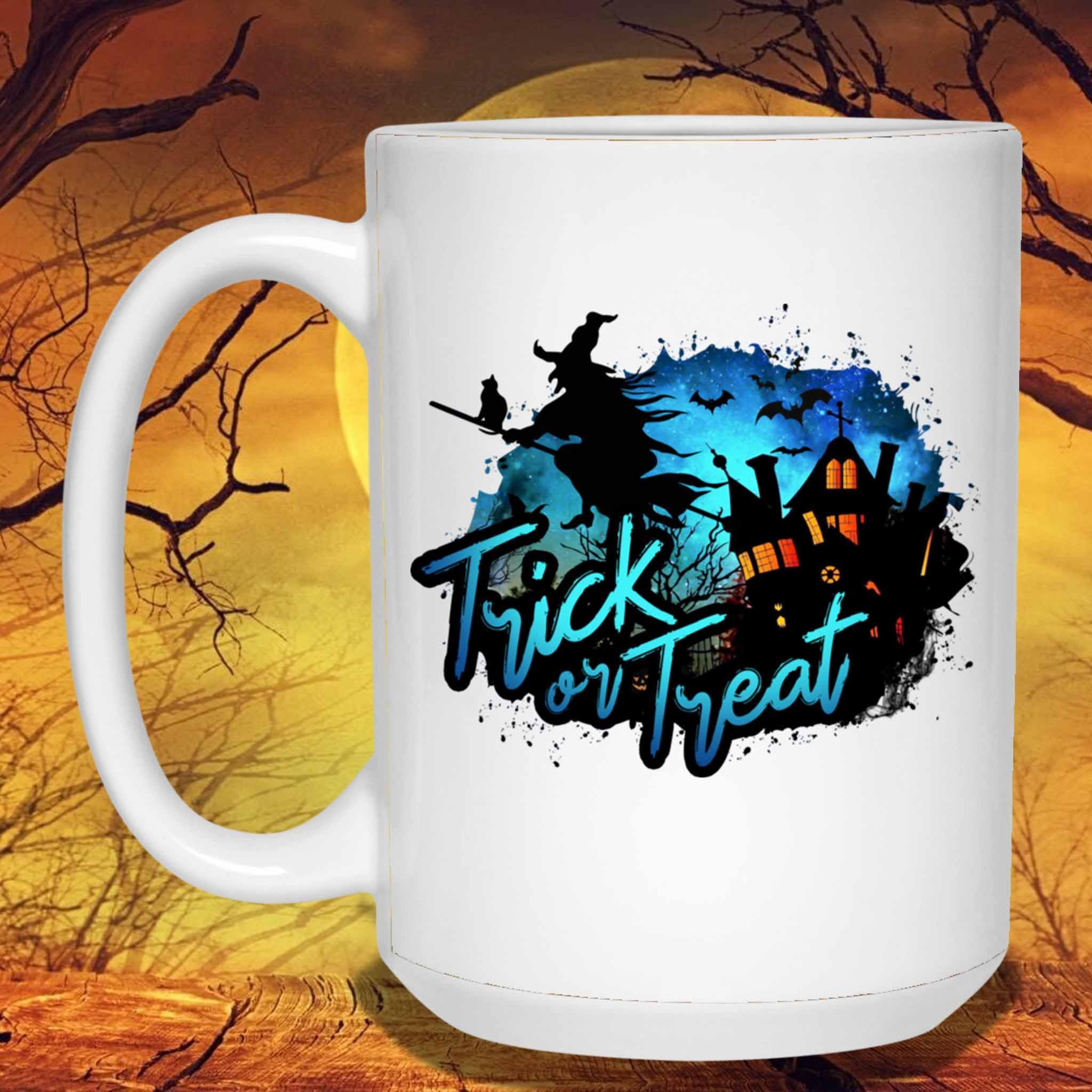Trick Or Treat Witch v1 White Coffee MugsCustomly Gifts