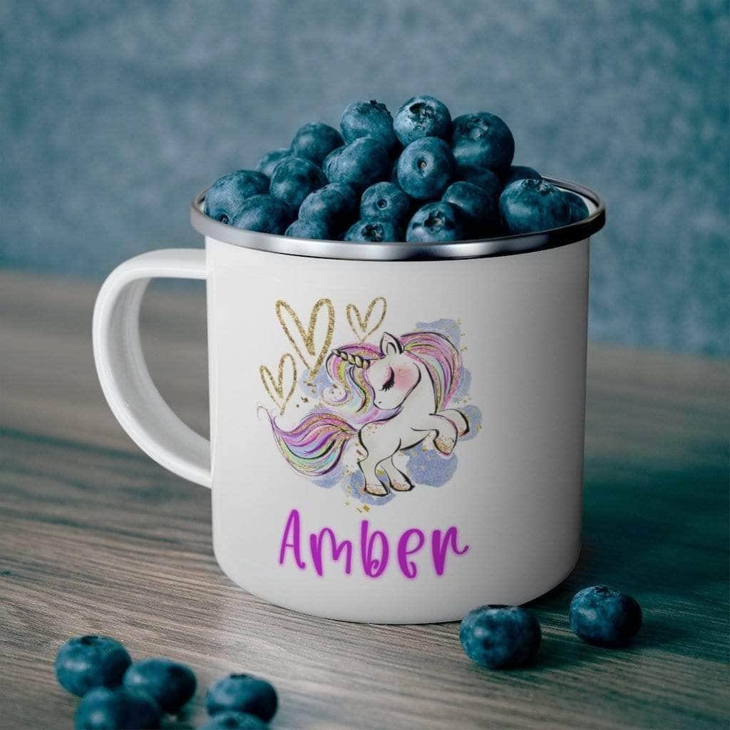 Unicorn and Hearts Colorful Custom Personalized MugsCustomly Gifts