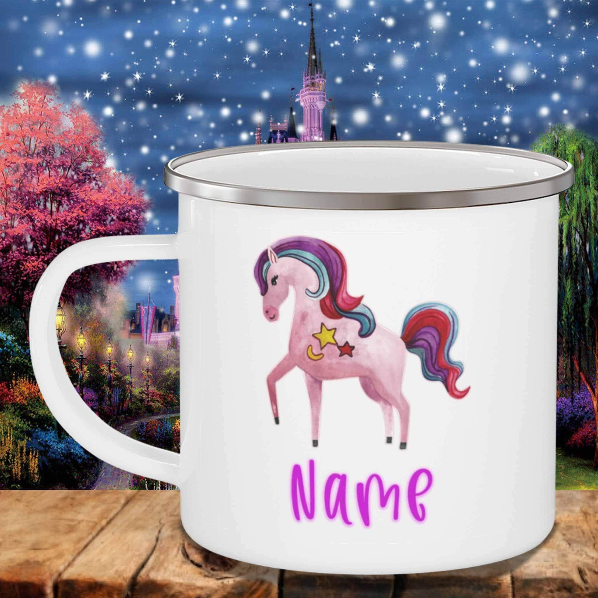 Unicorn Moon and Stars Custom Personalized MugsCustomly Gifts