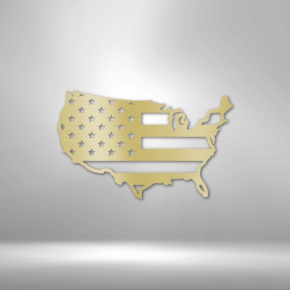 USA Flag - Steel SignCustomly Gifts