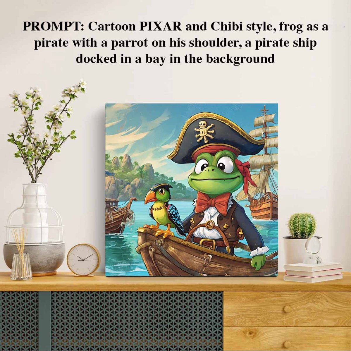 Your Own Custom AI Artwork - Square CanvasCustomly Gifts