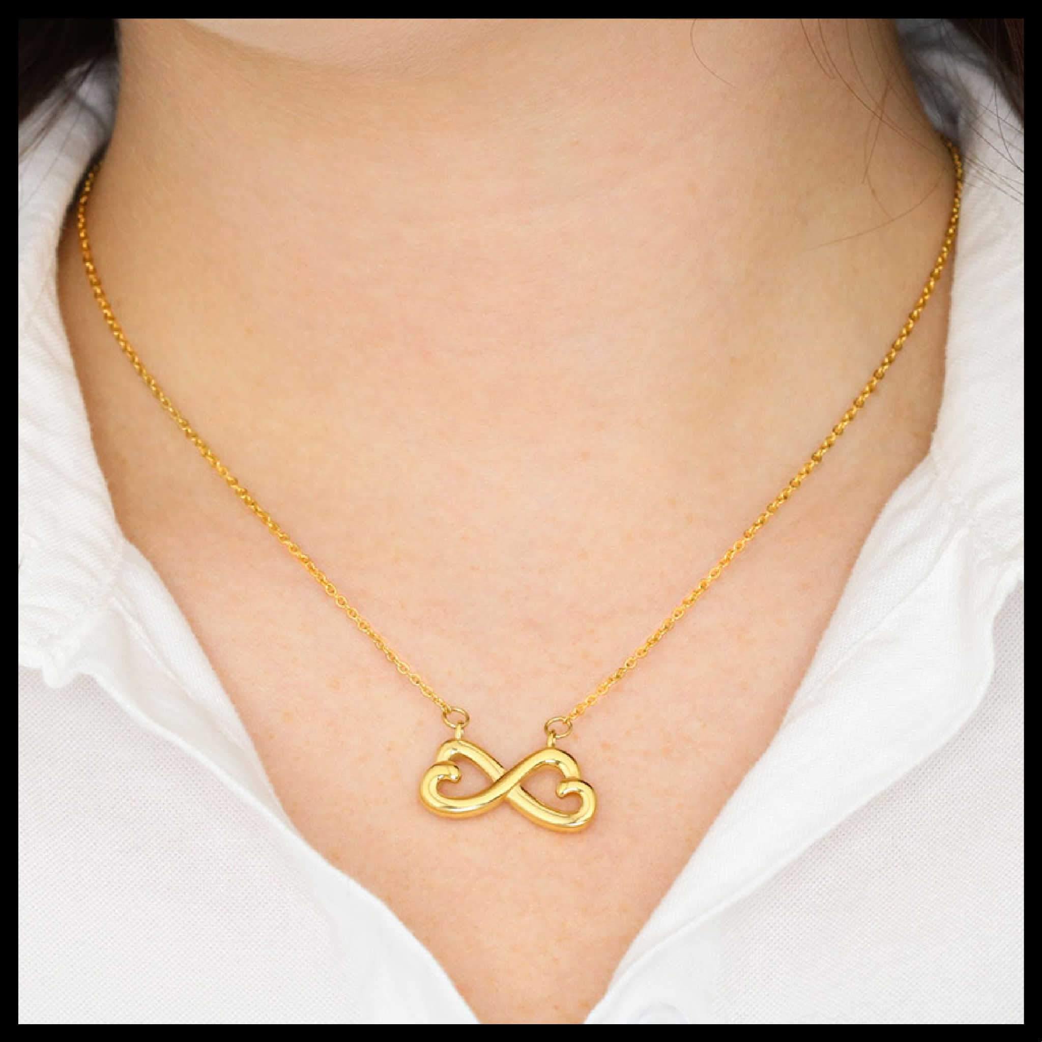 Infinity Hearts Necklace | Customly Gifts