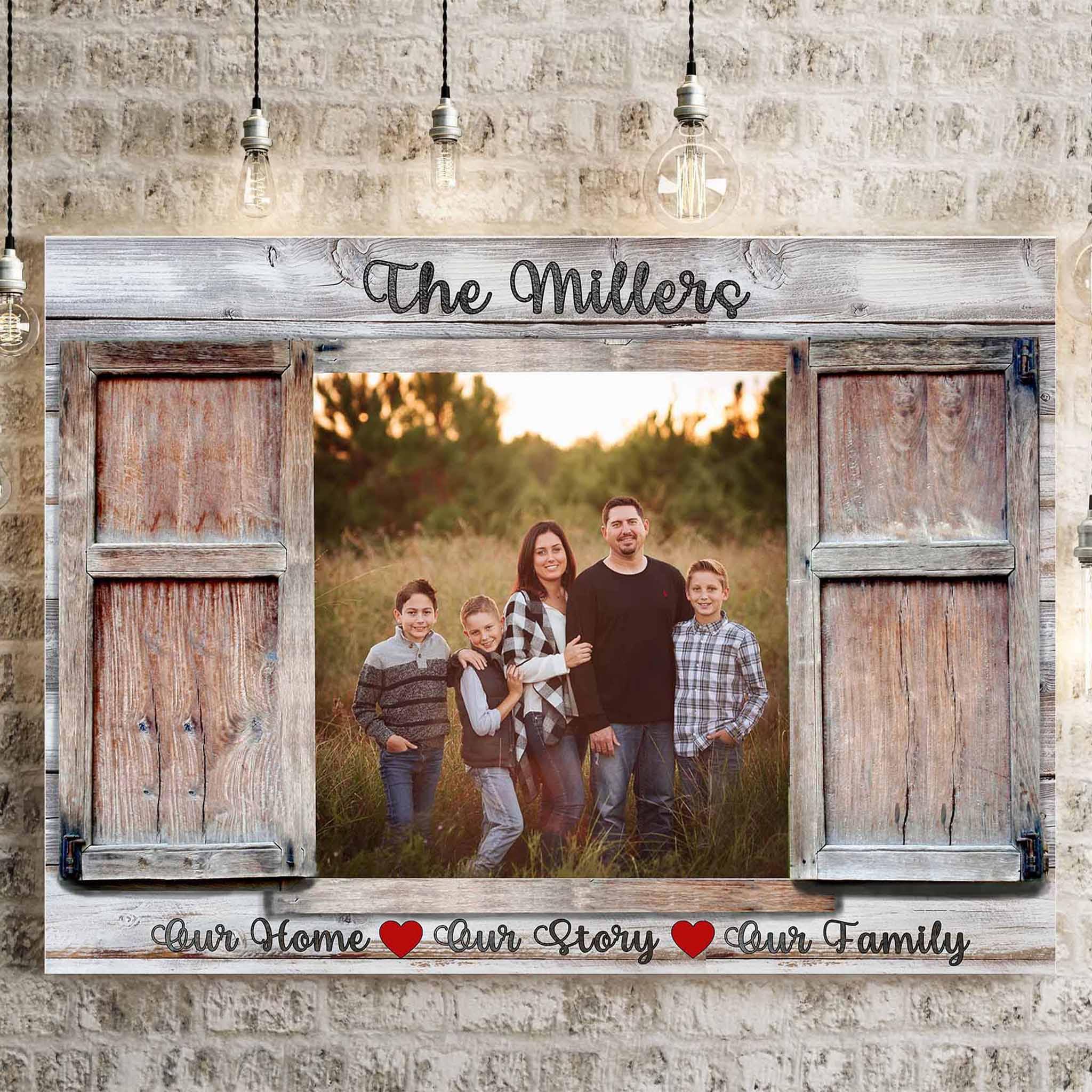 Personalized Rustic Shutters and Doors Canvas Prints | Customly Gifts