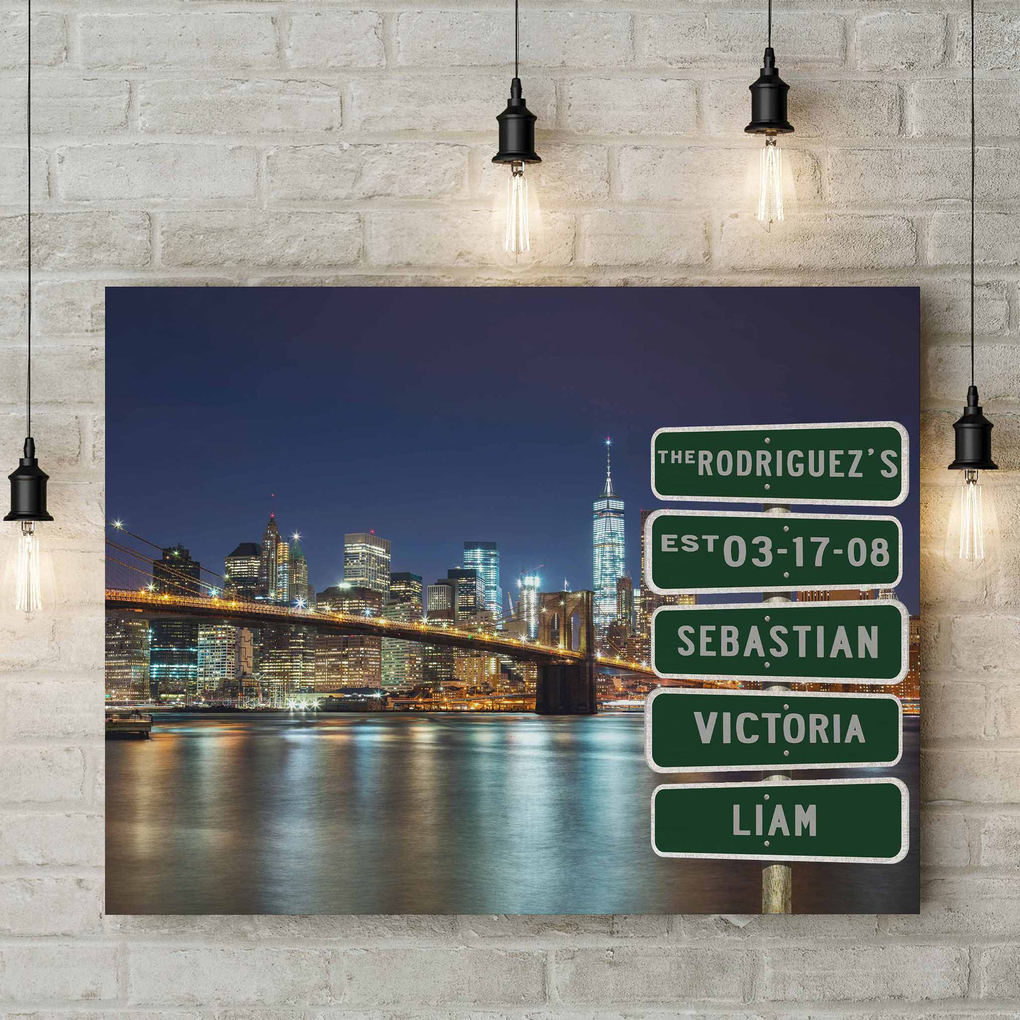 Personalized Street Sign Canvas Prints | Customly Gifts