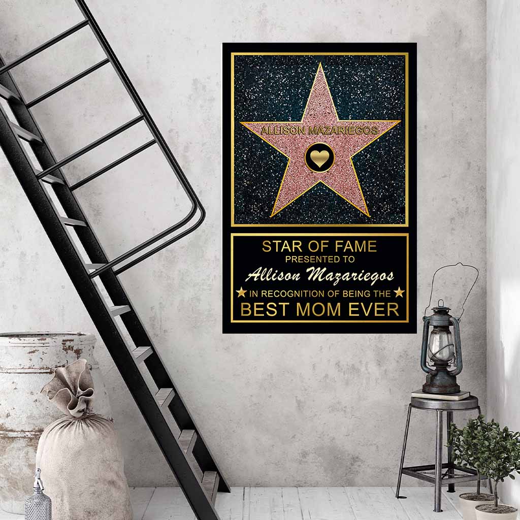 Star of Fame Canvas Prints - Customly Gifts