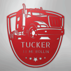 10 - 4 Roger Semi Truck Personalized Steel Metal Sign Wall ArtCustomly Gifts