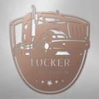 10 - 4 Roger Semi Truck Personalized Steel Metal Sign Wall ArtCustomly Gifts