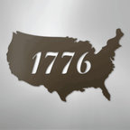 1776 America Patriotic Steel Metal Sign Wall ArtCustomly Gifts