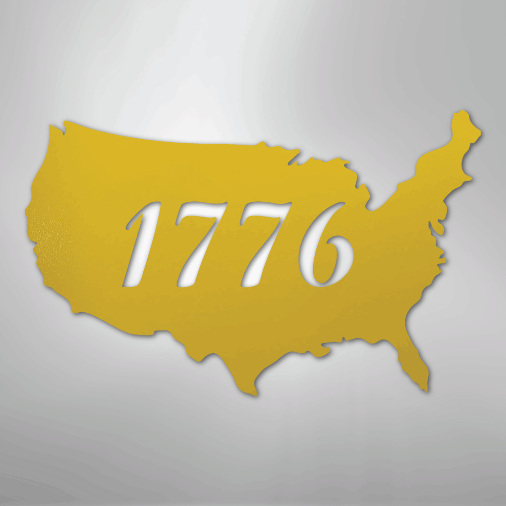 1776 America Patriotic Steel Metal Sign Wall ArtCustomly Gifts