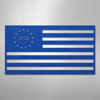 1776 Flag Patriotic America Steel Metal Sign Wall ArtCustomly Gifts