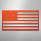1776 Flag Patriotic America Steel Metal Sign Wall ArtCustomly Gifts