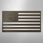 1776 Flag Patriotic America Steel Metal Sign Wall ArtCustomly Gifts