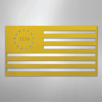 1776 Flag Patriotic America Steel Metal Sign Wall ArtCustomly Gifts