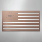 1776 Flag Patriotic America Steel Metal Sign Wall ArtCustomly Gifts