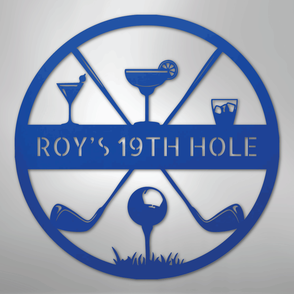 19th Hole Casual Golf Personalized - Steel Metal Sign Wall ArtCustomly Gifts