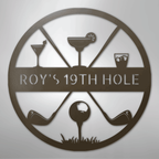 19th Hole Casual Golf Personalized - Steel Metal Sign Wall ArtCustomly Gifts