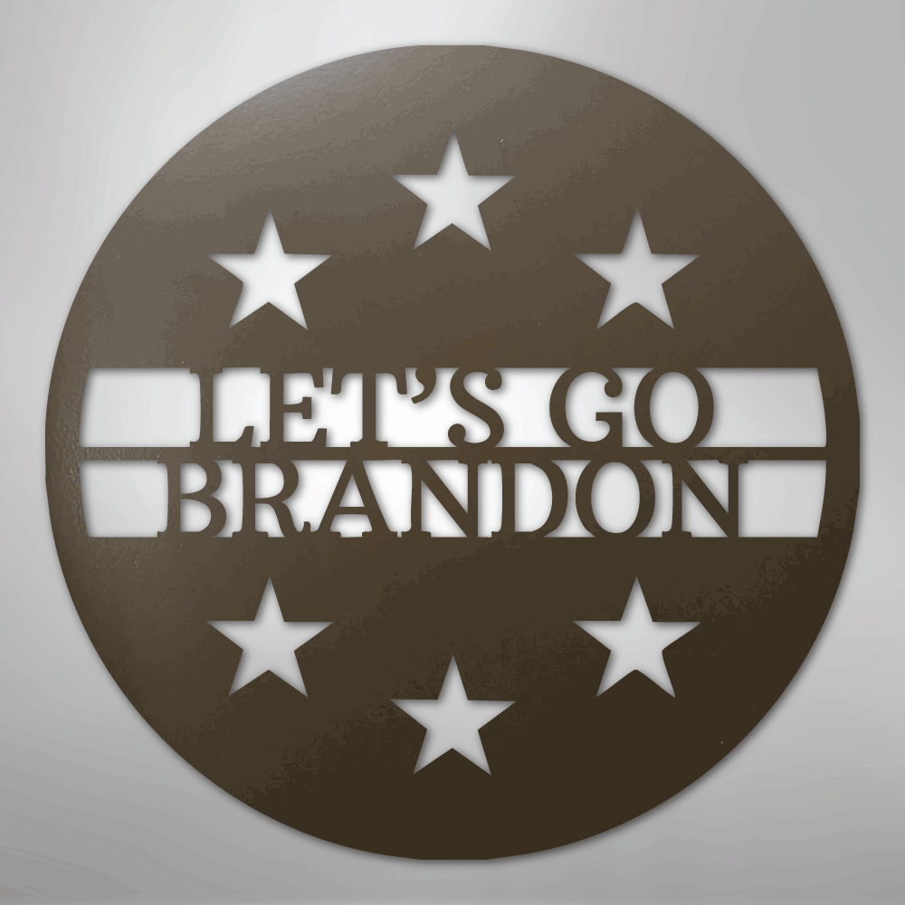 6 Star Round Monogram Personalized Steel Metal Sign Wall ArtCustomly Gifts