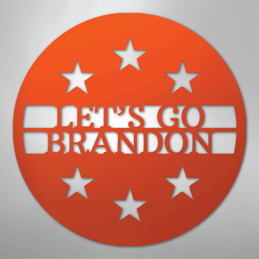 6 Star Round Monogram Personalized Steel Metal Sign Wall ArtCustomly Gifts