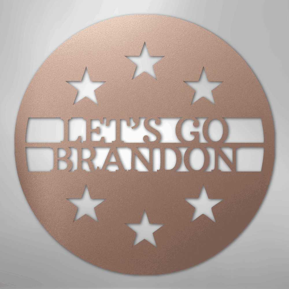 6 Star Round Monogram Personalized Steel Metal Sign Wall ArtCustomly Gifts