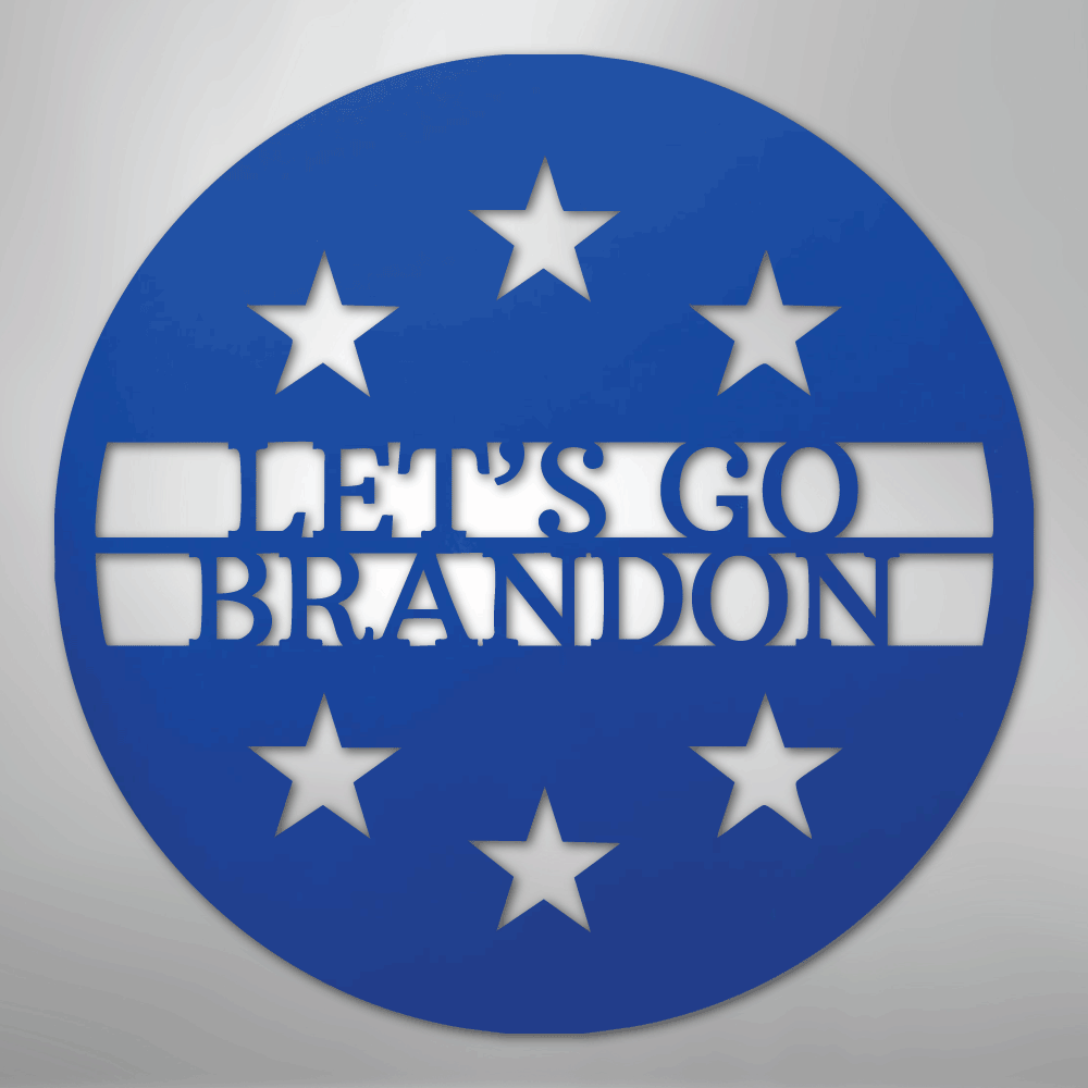 6 Star Round Monogram Personalized Steel Metal Sign Wall ArtCustomly Gifts