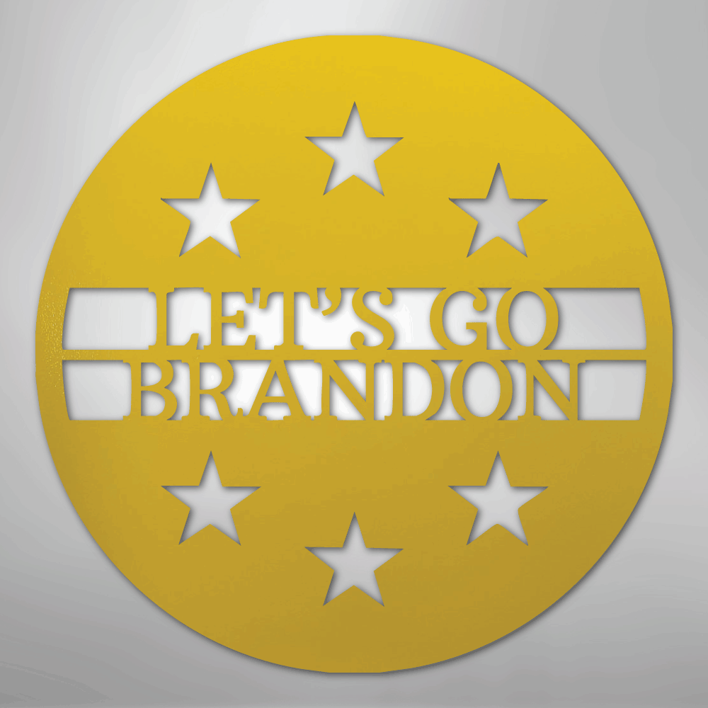 6 Star Round Monogram Personalized Steel Metal Sign Wall ArtCustomly Gifts