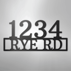 Address Street and Number Personalized Steel Metal Sign Wall ArtCustomly Gifts