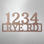 Address Street and Number Personalized Steel Metal Sign Wall ArtCustomly Gifts