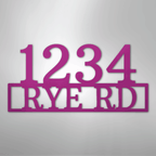 Address Street and Number Personalized Steel Metal Sign Wall ArtCustomly Gifts