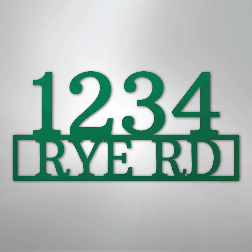 Address Street and Number Personalized Steel Metal Sign Wall ArtCustomly Gifts