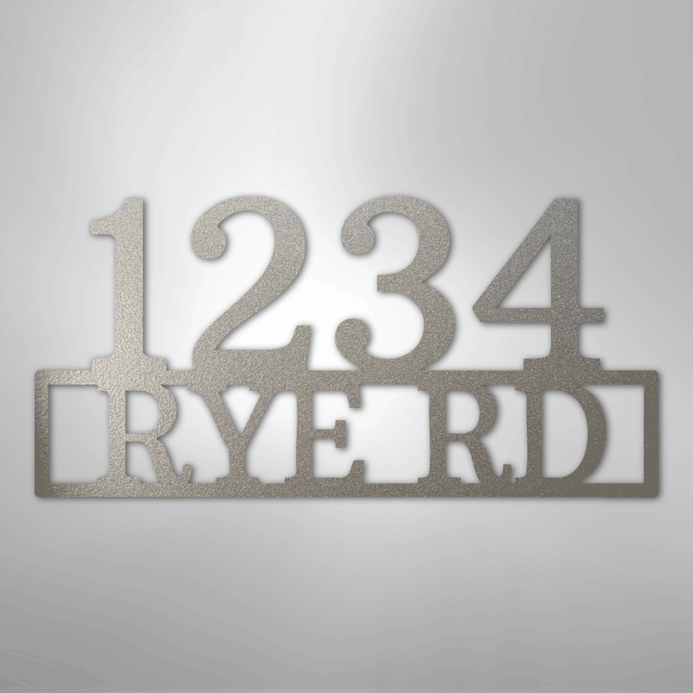 Address Street and Number Personalized Steel Metal Sign Wall ArtCustomly Gifts